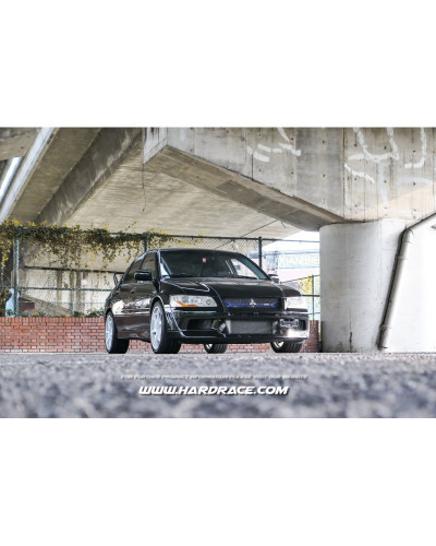 HARDRACE MITSUBISHI LANCER EVOLUTION 7/8/9 CT9A FRONT MEMBER BRACE (BLACK) : KYP PERFORMANCE HOUSE