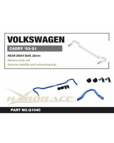 HARDRACE REAR SWAY BAR VW CADDY '03-21 FWD  : KYP PERFORMANCE HOUSE