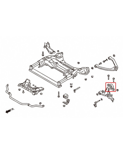 HARDRACE FRONT LOWER ARM COMPLIANCE BUSH NISSAN, FAIRLADY Z, G SERIES, M SERIES, M35/45 (Y50), G25/35/37 (V36), Z34 08- : KYP PE