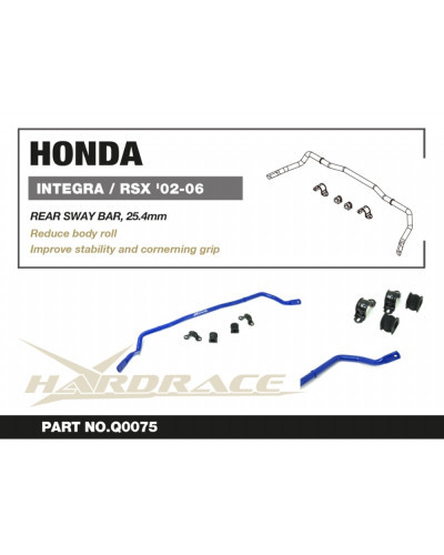 HARDRACE REAR SWAY BAR, HONDA, INTEGRA, DC5 02-06, CIVIC, EP3 01-06 : KYP PERFORMANCE HOUSE