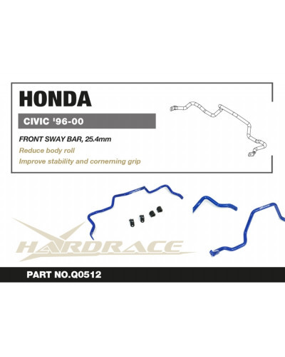 HARDRACE FRONT SWAY BAR, HONDA, CIVIC, EK 96-00  : KYP PERFORMANCE HOUSE