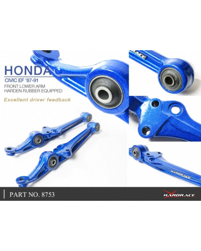 HARDRACE FRONT LOWER ARM HONDA, CIVIC, EC/ED/EE/EF : KYP PERFORMANCE HOUSE