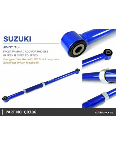 HARDRACE FRONT PANHARD ROD RHD ONLY SUZUKI, JIMNY, 18-PRESENT : KYP PERFORMANCE HOUSE