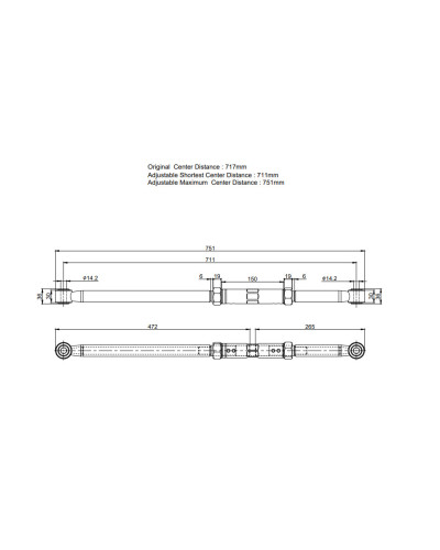 HARDRACE FRONT PANHARD ROD RHD ONLY SUZUKI, JIMNY, 18-PRESENT : KYP PERFORMANCE HOUSE