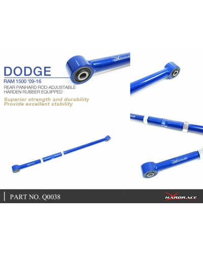 HARDRACE REAR PANHARD ROD-ADJUSTABLE DODGE, RAM, 1500 09-18 : KYP PERFORMANCE HOUSE