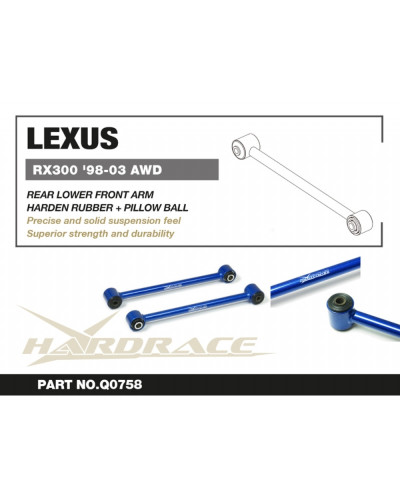 HARDRACE LEXUS RX300 98-03 AWD REAR LATERAL ARM - FRONT : KYP PERFORMANCE HOUSE