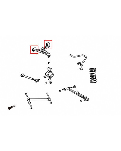 HARDRACE REAR UPPER ARM BUSH TOYOTA, LEXUS, ARISTO, CROWN, GS, SC, SUPRA, JZS147 93-97, Z30 91-00, JZA80 93-02, JZS 15  9 : KYP 