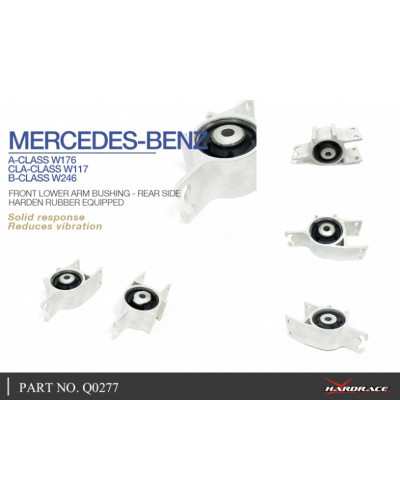 HARDRACE FRONT LOWER CONTROL ARM BUSHING REAR MERCEDES, A-CLASS, B-CLASS, CLA-CLASS, C117 14-19, W176 12-18, W246 11-18 : KYP PE