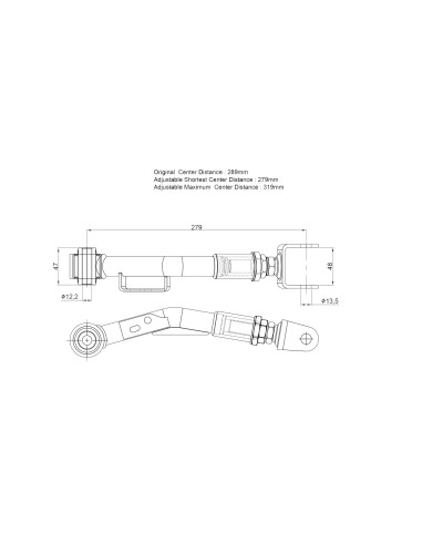 HARDRACE REAR TRAILING ARM-ADJUSTABLE SUBARU, TOYOTA, 86, BRZ, FR-S, ZC 6, ZN6, FT86/FR-S ZN6/ZC6 : KYP PERFORMANCE HOUSE |FAST