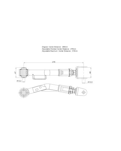 HARDRACE REAR TRAILING ARM-ADJUSTABLE SUBARU, TOYOTA, 86, BRZ, FR-S, ZC 6, ZN6, FT86/FR-S ZN6/ZC6 : KYP PERFORMANCE HOUSE |FAST