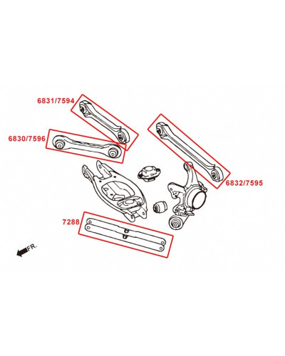 HARDRACE REAR TOE CONTROL ARM BMW, 1 SERIES, 3 SERIES, X1, E84 09-15, E8X, E9X : KYP PERFORMANCE HOUSE