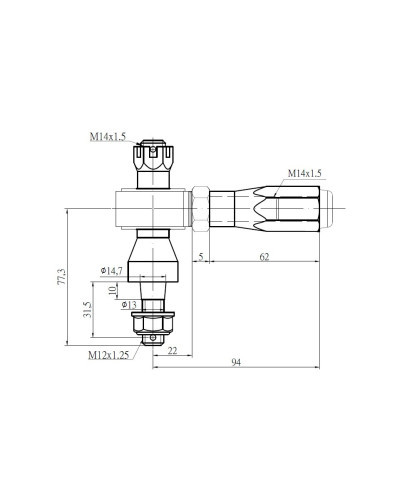 HARDRACE RC TIE ROD END MITSUBISHI, LANCER EVO 4-9 CN9A CP9A CT9A : KYP PERFORMANCE HOUSE