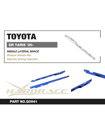 HARDRACE MIDDLE LATERAL BRACE TOYOTA, GR YARIS '20- : KYP PERFORMANCE HOUSE |FAST SHIPPING JDM CAR PARTS UPGRADE AUSTRALIA