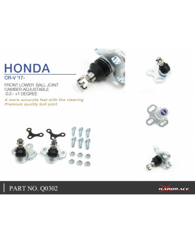 HARDRACE FRONT LOWER BALL JOINT HONDA, 17-PRESENT : KYP PERFORMANCE HOUSE