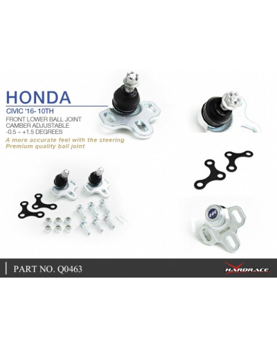 HARDRACE FRONT LOWER BALL JOINT HONDA, CIVIC, FC : KYP PERFORMANCE HOUSE