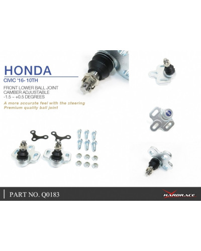 HARDRACE FRONT LOWER BALL JOINT HONDA, CIVIC, FC : KYP PERFORMANCE HOUSE