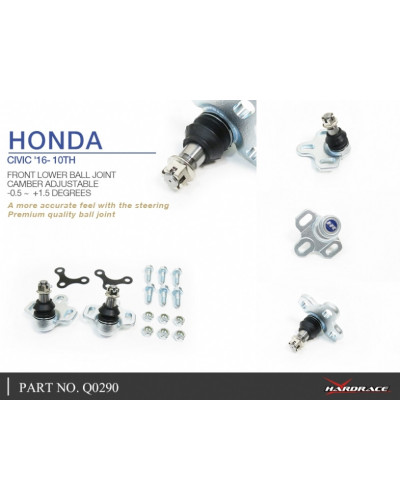 HARDRACE FRONT LOWER BALL JOINT HONDA, CIVIC, FC : KYP PERFORMANCE HOUSE