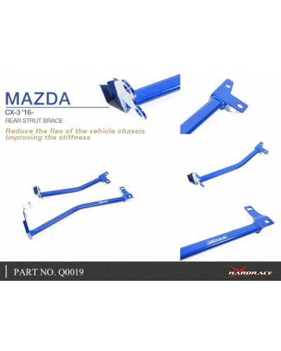 HARDRACE REAR STRUT BAR MAZDA, CX3, DK 15- : KYP PERFORMANCE HOUSE