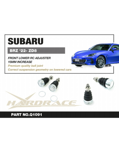 HARDRACE SUBARU BRZ '22- FRONT LOWER ROLL CENTER ADJUSTER : KYP PERFORMANCE HOUSE