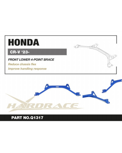 HARDRACE 4 POINT FRONT LOWER BRACE HONDA CR-V 23-  : KYP PERFORMANCE HOUSE