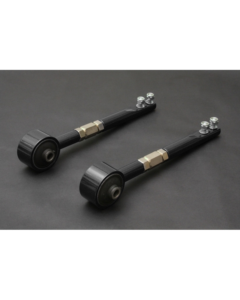 HARDRACE HARDENED RUBBER HEAVY DUTY TENSION/CASTER ROD BLACK NISSAN SILVIA 180SX S13, FAIRLADY Z32 89-00, SKYLINE R32 GST-T, CEF