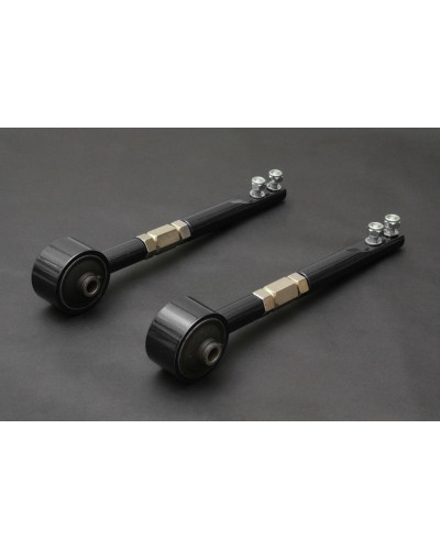 HARDRACE HARDENED RUBBER HEAVY DUTY TENSION/CASTER ROD BLACK NISSAN SILVIA 180SX S13, FAIRLADY Z32 89-00, SKYLINE R32 GST-T, CEF