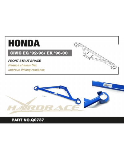 HARDRACE HONDA CIVIC EG '92-96/ EK '96-00 FRONT 3 POINT STRUT BRACE : KYP PERFORMANCE HOUSE