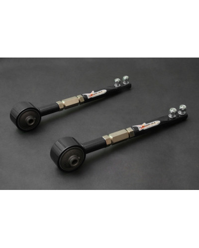 HARDRACE HARDENED RUBBER HEAVY DUTY TENSION/CASTER ROD BLACK NISSAN SILVIA 200SX S14/S15, SKYLINE R33/R34 GTS-T/GT-T : KYP PERFO