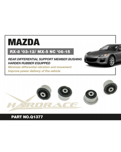 HARDRACE REAR DIFF SUPPORT MEMBER BUSHING MAZDA RX-8/MX-5 NC : KYP PERFORMANCE HOUSE