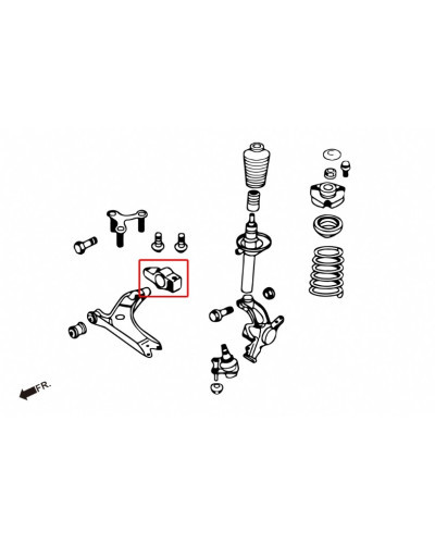HARDRACE FRONT LOWER CONTROL ARM BUSHING AUDI, VOLKSWAGEN, CC, PASSAT, SHARAN, TIGUAN, TT, 5N 07-16, 08-ON, TYP 7N 10-PRESENT, :