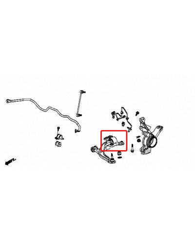 HARDRACE FRONT LOWER ARM COMPLIANCE BUSH HONDA, STREAM, RN6-9 07-14 : KYP PERFORMANCE HOUSE