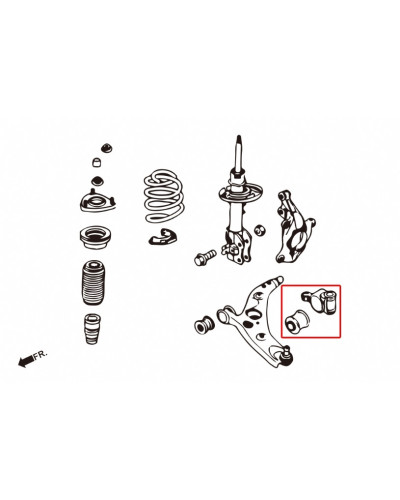 HARDRACE FRONT LOWER COMPLIANCE BUSH MAZDA, 3/AXELA, BM/BY 14-18 : KYP PERFORMANCE HOUSE