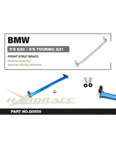 HARDRACE BMW 5'S G30/ 5'S TOURING G31 FRONT STRUT BRACE : KYP PERFORMANCE HOUSE