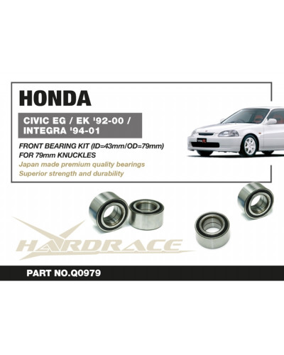 HARDRACE FRONT WHEEL BEARING KIT HONDA CIVIC EG/EK , INTEGRA DC2 : KYP PERFORMANCE HOUSE