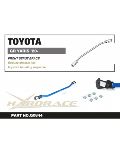 HARDRACE FRONT STRUT BRACE TOYOTA GR YARIS '20- : KYP PERFORMANCE HOUSE |FAST SHIPPING JDM CAR PARTS UPGRADE AUSTRALIA