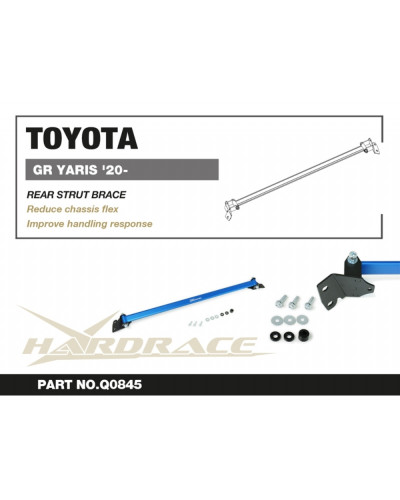 HARDRACE REAR STRUT BRACE TOYOTA GR YARIS '20- : KYP PERFORMANCE HOUSE |FAST SHIPPING JDM CAR PARTS UPGRADE AUSTRALIA