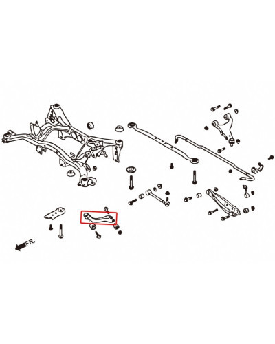 HARDRACE REAR TRACTION ROD SUBARU, IMPREZA, LEVORG, XV, 14 -, GP 12-17, GP/GJ 12-17, SJ 14-18, WRX/STI VA 14- : KYP PERFORMANCE 