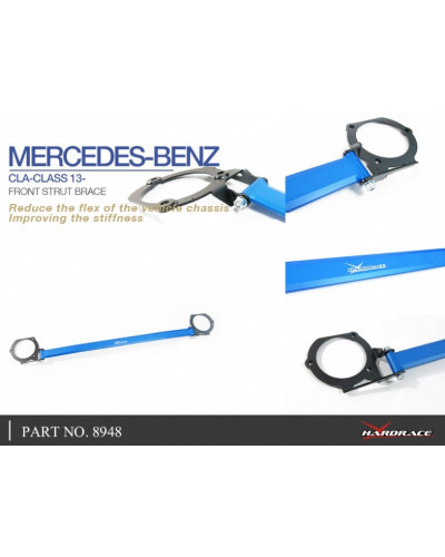 HARDRACE FRONT STRUT BAR MERCEDES, A-CLASS, CLA, GLA, Q30, 16-PRESENT, C117 14-19, W176 12-18, X156 : KYP PERFORMANCE HOUSE