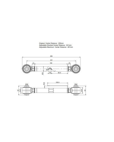 HARDRACE REAR TOE KIT MITSUBISHI, ECLIPSE, OUTLANDER, 18-PRESENT, 12-PRESENT : KYP PERFORMANCE HOUSE