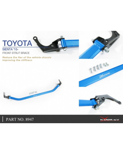 HARDRACE FRONT STRUT BAR TOYOTA, SIENTA, NHP170 15-PRESENT : KYP PERFORMANCE HOUSE