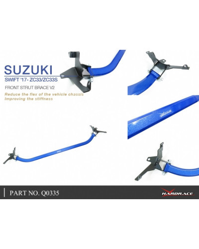 HARDRACE FRONT STRUT BAR SUZUKI, SWIFT, ZC33 17-PRESENT : KYP PERFORMANCE HOUSE