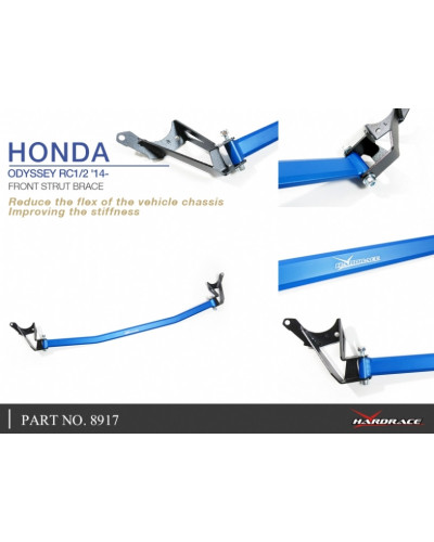 HARDRACE FRONT STRUT BAR HONDA, ODYSSEY JDM, RC1/2 : KYP PERFORMANCE HOUSE