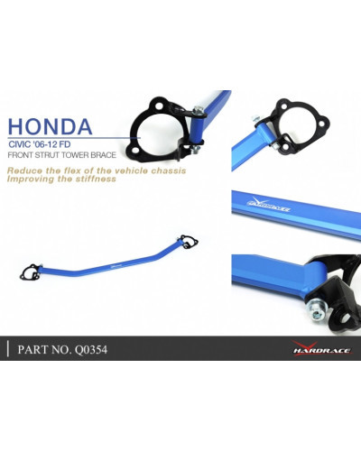 HARDRACE FRONT STRUT TOWER BRACE HONDA, CIVIC, FD : KYP PERFORMANCE HOUSE