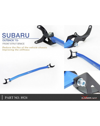 HARDRACE FRONT STRUT BAR SUBARU, OUTBACK, BS 14- : KYP PERFORMANCE HOUSE