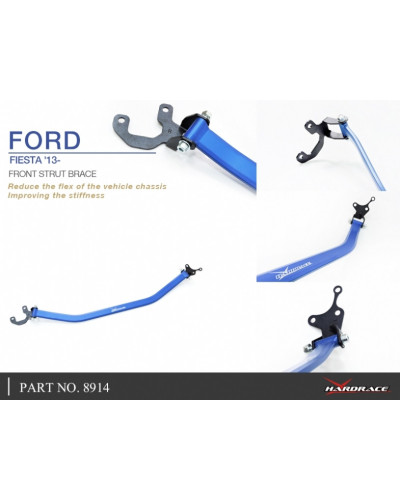 HARDRACE FRONT STRUT BAR FIESTA, MK6 08-17 LHD : KYP PERFORMANCE HOUSE