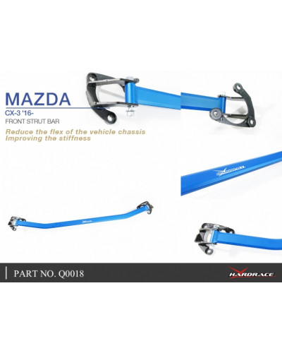 HARDRACE FRONT STRUT BAR MAZDA, CX3, DK 15- : KYP PERFORMANCE HOUSE