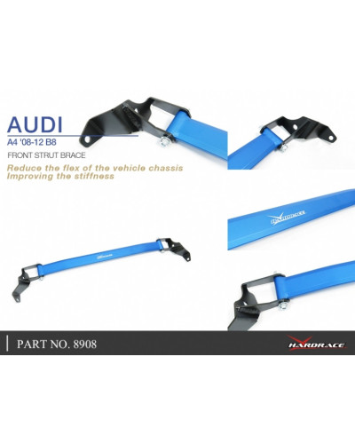 HARDRACE FRONT STRUT BAR AUDI, A4, B8 08-16 : KYP PERFORMANCE HOUSE