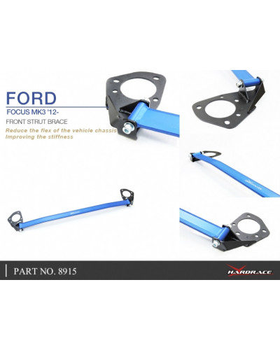 HARDRACE FRONT STRUT BAR FOCUS, MK3 LHD : KYP PERFORMANCE HOUSE