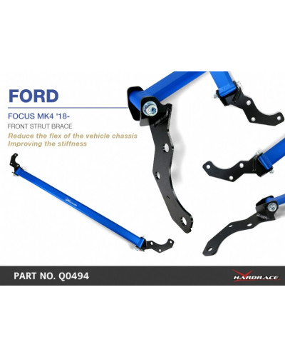 HARDRACE FRONT STRUT BAR FOCUS, MK4 18- : KYP PERFORMANCE HOUSE