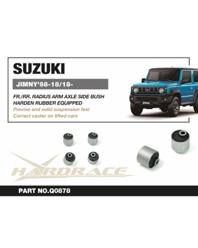 HARDRACE FRONT RADIUS ARM AXLE SIDE OFFSET BUSHING SUZUKI JIMNY'98-18/18- : KYP PERFORMANCE HOUSE